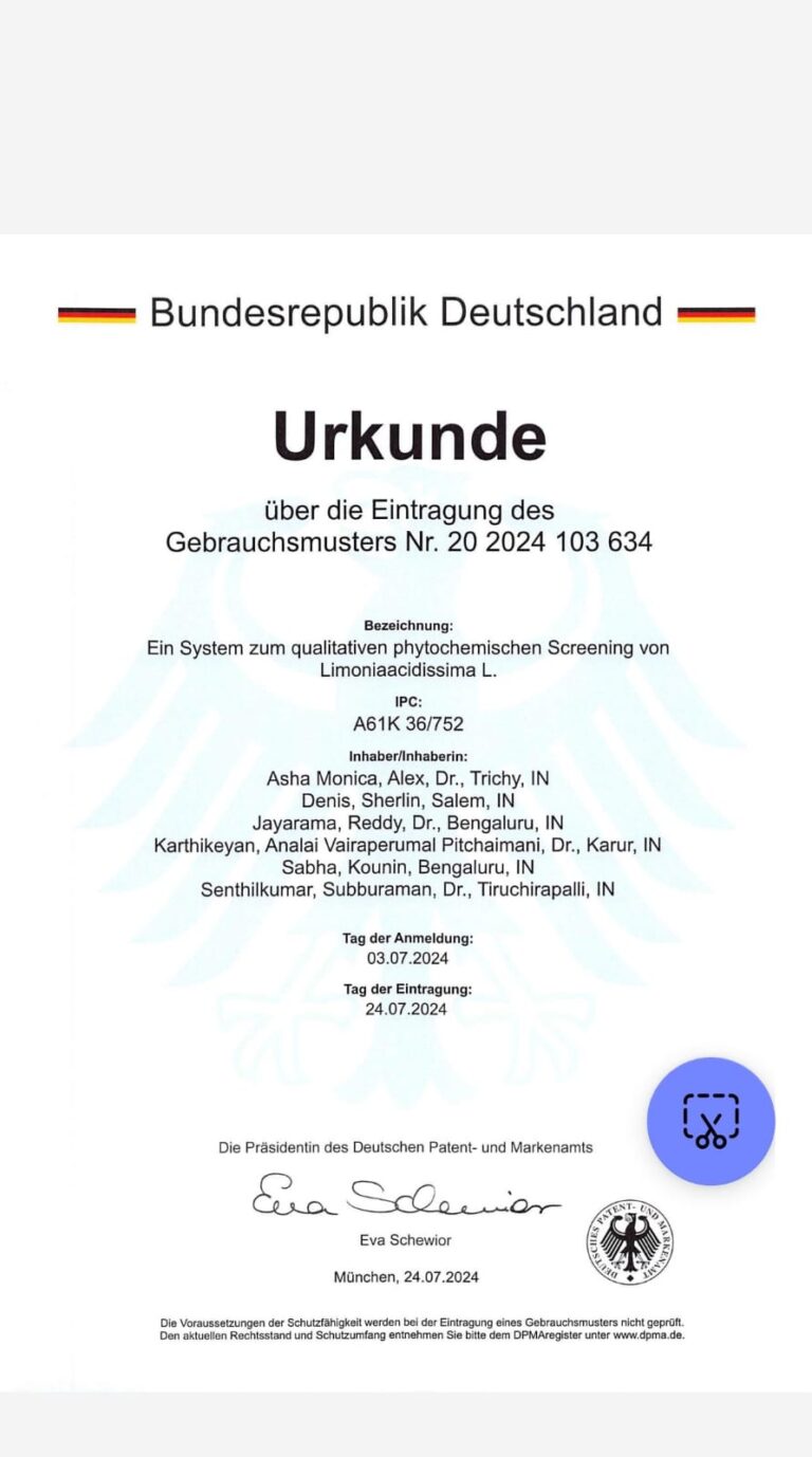 Patent Certificate